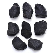 5 Pcs 30-35mm Natural Rough Black Spinel Crystals: Healing Gemstone Nuggets