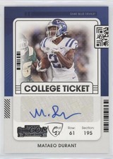2022 Chronicles Draft Picks Contenders College Ticket Mataeo Durant Auto 0nr3
