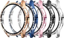 5-Pack Bling Case for Galaxy Watch 6 44mm Full Protection Bumper Cover