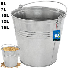 Eimer Wassereimer Zinkeimer Zink Blech Blecheimer Metalleimer 5L/7L/10L/12L/15L