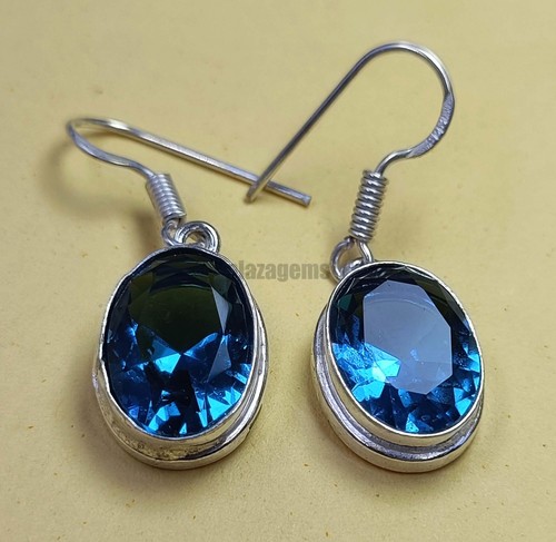 Natural 29.55 Carat Sky Blue Topaz Oval Shape Loose Gem for Women’s Earring 5AOD