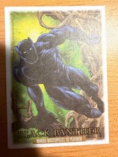 SKYBOX 2024 MARVEL MASTERPIECES 92 PLATINUM BLACK PANTHER CANVAS CARD #4