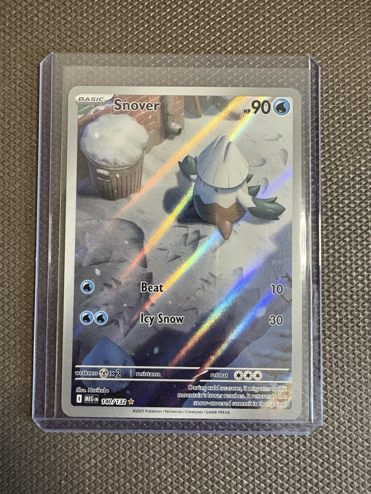 Pokémon TCG Mega Evolution Snover Illustration Rare 140/132 Near Mint English