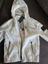 Moose Knuckles Kinderjacke Neu Gr. M Weiss , Regen , Wind , Sommer , Leicht 