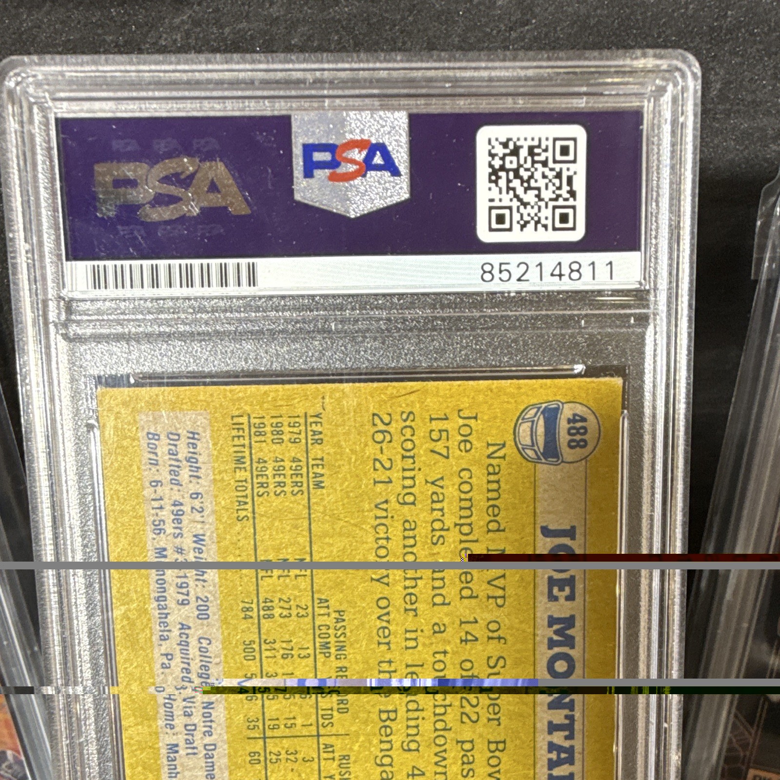Joe Montana Signed 1982 Topps NFC All Pro Trading Card PSA/DNA GEM MT 10 view 6