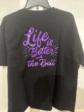 NEW - Taco Bell Employee Work Uniform T-Shirt Men’s XL, Black 3 Button