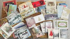 HUGE Vintage Lot Of Over 200 Christmas Cards