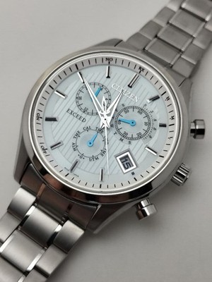 Citizen Exceed Solar Radio Wave Titanium Chrono Alarm From Japan
