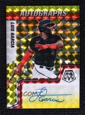 2022 Panini Mosaic Choice Fusion Red & Yellow Prizm 8/88 Luis Garcia V Auto 0s1o