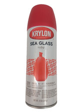 Krylon Sea Glass Spray Paint, Ruby, 12 oz