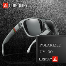 Polarized Square Sunglasses Men UV400 Vintage Driving Fishing Cycling Glasses