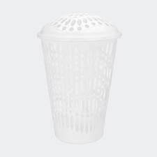 Large Aerated Plastic Laundry Hamper 64L Clothes Basket Bag Bathroom Boxes XL