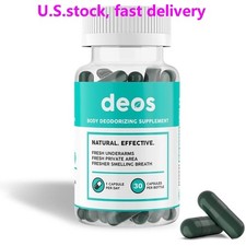 DEOS Natural Internal Deodorant Supplement,Full Body Odor Neutralizer,30 Capsule