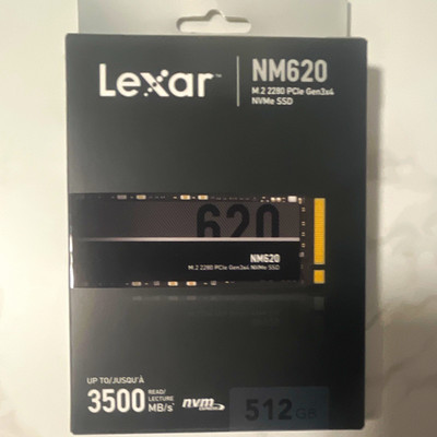 Lexar NM620 512GB M.2 2280 NVMe PCIe Gen3x4 SSD bis 3500MB/s