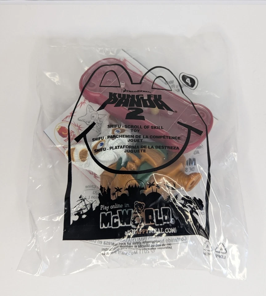 2011 McDonald's Toy, 4-Shifu - Kung Fu Panda 2 Dreamworks Unopened - Image 1 of 1