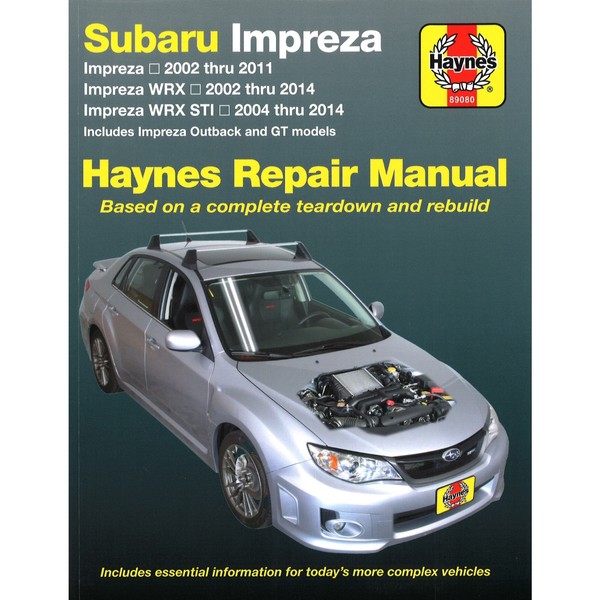 Subaru Impreza 2002-2014 Wrx Sti Outback Gt Modell Reparaturanleitung Haynes-image