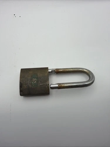 Vintage BEST PADLOCK SAFETY LOCK With 3" Shackle BEST LOGO - NO KEYS!!! - product listing photo