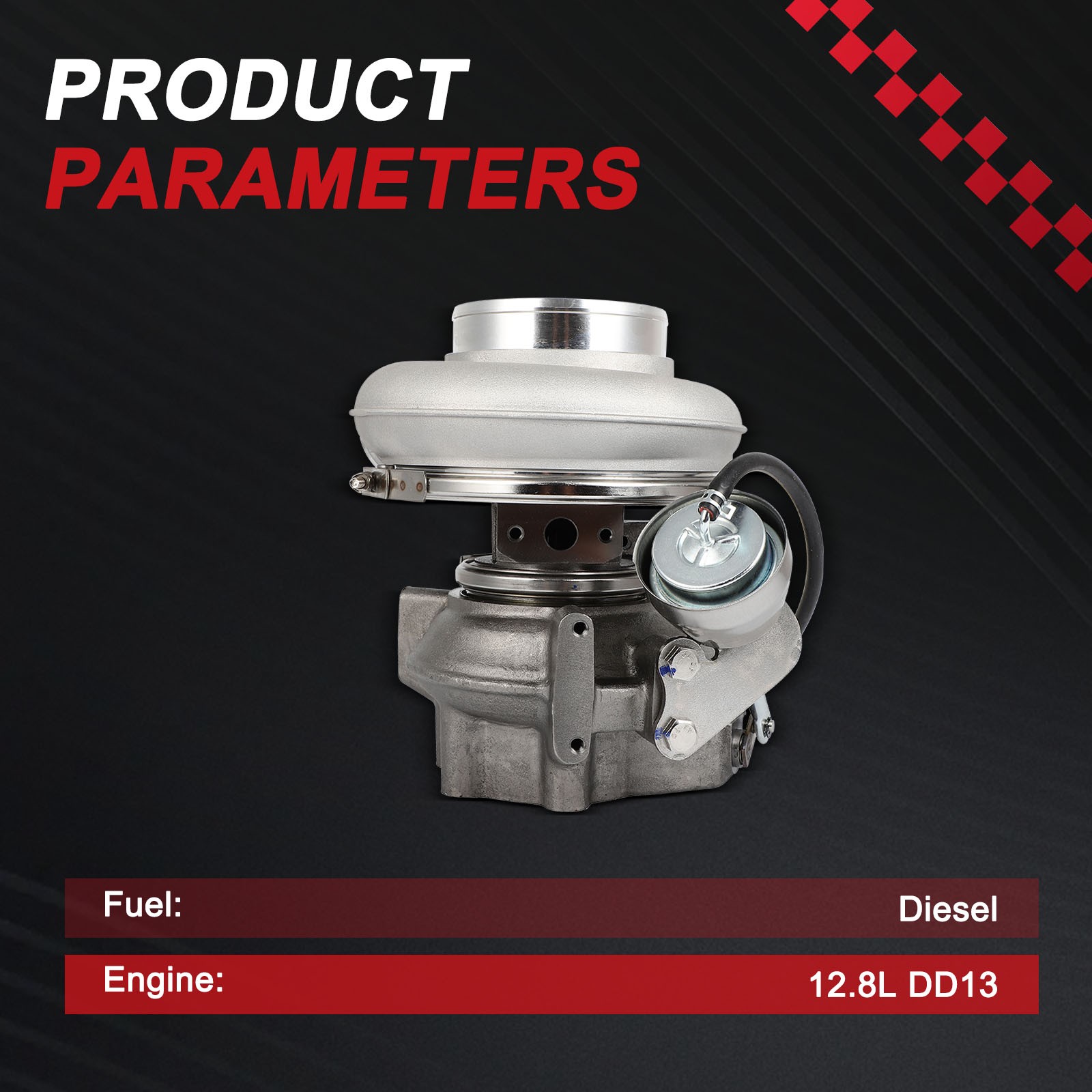 Turbo Turbocharger For Detroit Freightliner Cascadia 12.8L DD13  B3G A4710967899 thumbnail 6