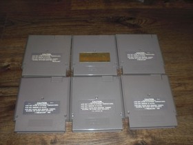 6x NES Super Mario Bros Base Wars 1942 Silet Service Tiger Total Recall Nintendo