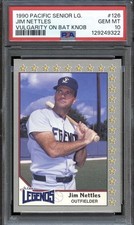 PSA 10 Jim Nettles 1990 Pacific Senior League A$$HOLE On Bat Knob = FF Error 2.0
