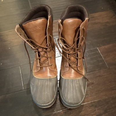 Sperry Men s Insulated Leather Snow Duck Boots Brown/Gray Lace Up US 13
