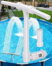 2025 Upgraded Higher Pool Fountain for above Ground and Inground Pools, 360° Adj