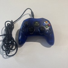 Original Xbox OEM Blue Type S Controller Cleaned and Tested