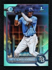 2022 Bowman Chrome Prospects Aqua Refractor 21/125 Willy Vasquez #BCP-195 0fz3