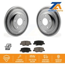 [Rear] Coat Brake Rotors Ceramic Pad Kit For Mitsubishi RVR Outlander PHEV Sport
