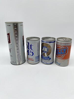 【超レア】ILLINOIS beverage journal 1971 Vintage Beer Cans Schlitz Tall Boy JR Ewing Colt Billy Can Lot 4