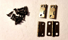 Hinges With Screws Bronze 17mm x 15mm Jewellery Box Dolls House Hinge