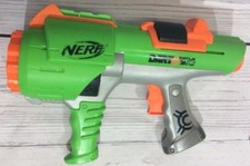 NERF Green Dart Tag Hyperfire Rotating 10 Barrel Blaster 2005 Tested No Darts