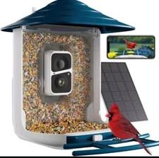 Dzees Smart Bird Feeder with Camera, Bird Feeder Camera Wireless Outdoor, AI...