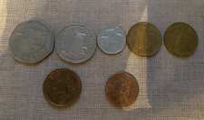 Barbados monedas 1 dólar 25, 10, 5 x 3, 1 centavo monedas B