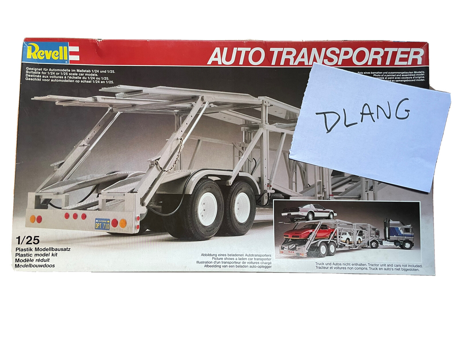 Revell Auto Transporter 1:25 coffret maquette camion idée cadeau modéliste