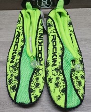 Rockin Footwear Women's Water Shoes Aqua Socks, Green, 8 B M US