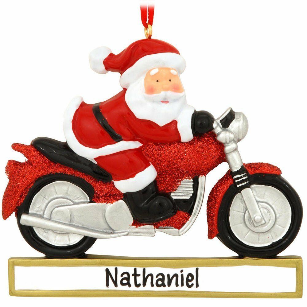 Custom Motorcycle Christmas Tree Ornament - Personalized Gift