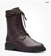 Clarks Tilham Lace Ladies Dark Brown Leather Ankle Boots UK 6 D / 39.5