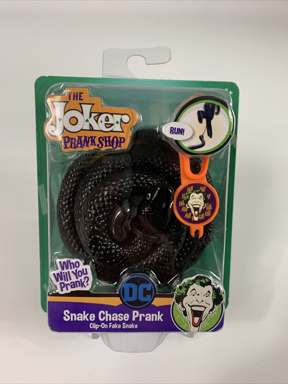 The Joker Prank Shop Snake Chase Prank Clip-On Fake Snake New Toy DC Batman