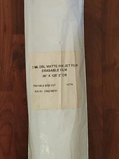 1 ROLL 36" x 125'  3 mil Double Matte Inkjet Erasable Film 2" CR