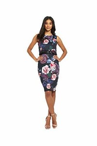 lipsy floral print midi dress