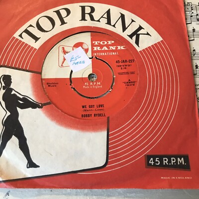 BOBBY RYDELL -  We Got love -  Scarce 1959 UK 7'' vinyl  Good + / VG