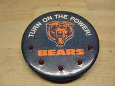 VINTAGE 1984 CHICAGO BEARS TURN ON THE POWER LIGHTED PINBACK ~ READ