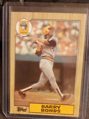 BARRY BONDS 1987 Topps #120 RC Pirates, Giants HOF ? | eBay