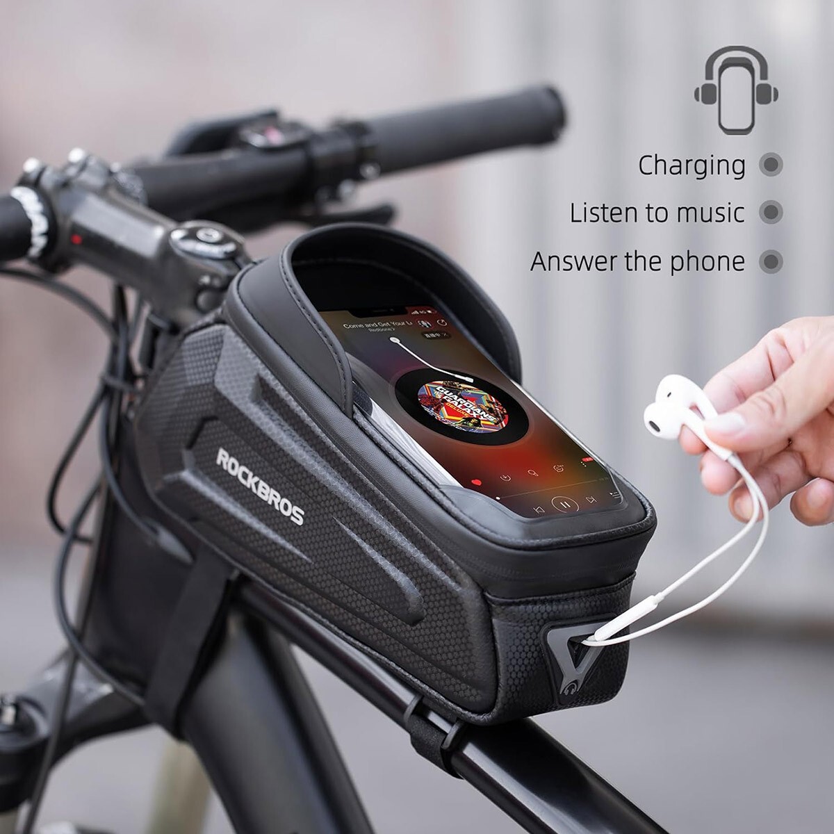 ROCKBROS Bicycle Top Tube Front Frame Bag Cycling Waterproof