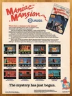 1990 Maniac Mansion Nintendo NES Vintage Print Ad/Poster Retro Video Game Art