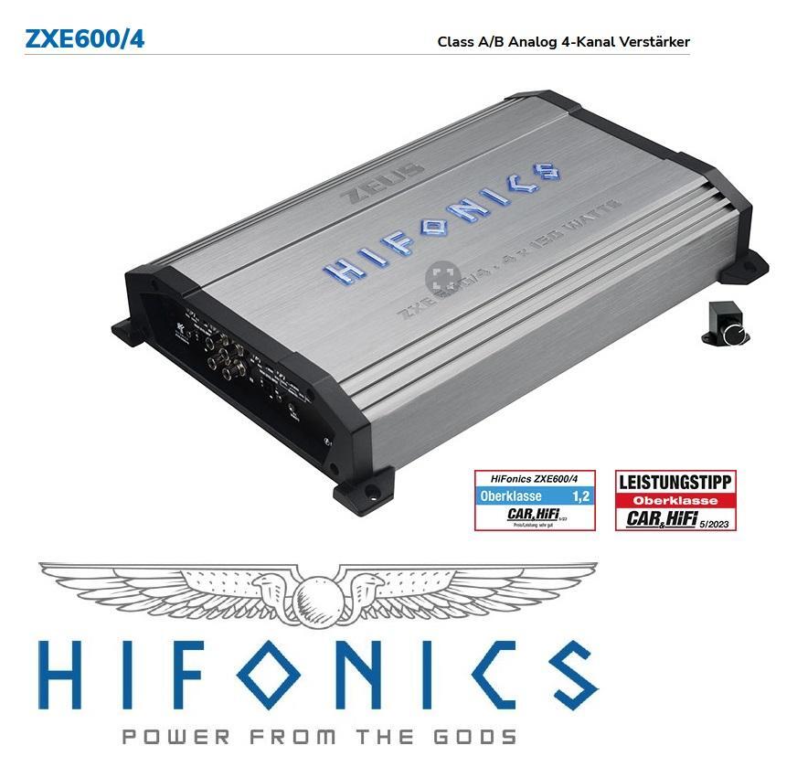 Hifonics ZXE 600/4 4-Channel Class-AB Amplifier 600 Watts RMS inc