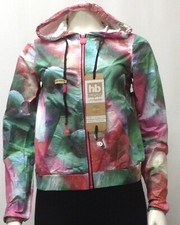 Women's Hoodie Buddies Galaxy Built-in Headphones Lightweight Windbreaker Jacket