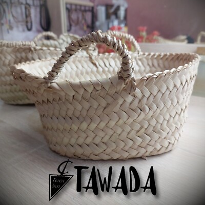 Moroccan Woven Basket, Moroccan Bag, Bohemian Straw Basket, handmade