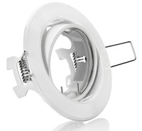 5Xeinbaustrahler Schwenkbar + Fassung GU10 In Weiss Metall #6713